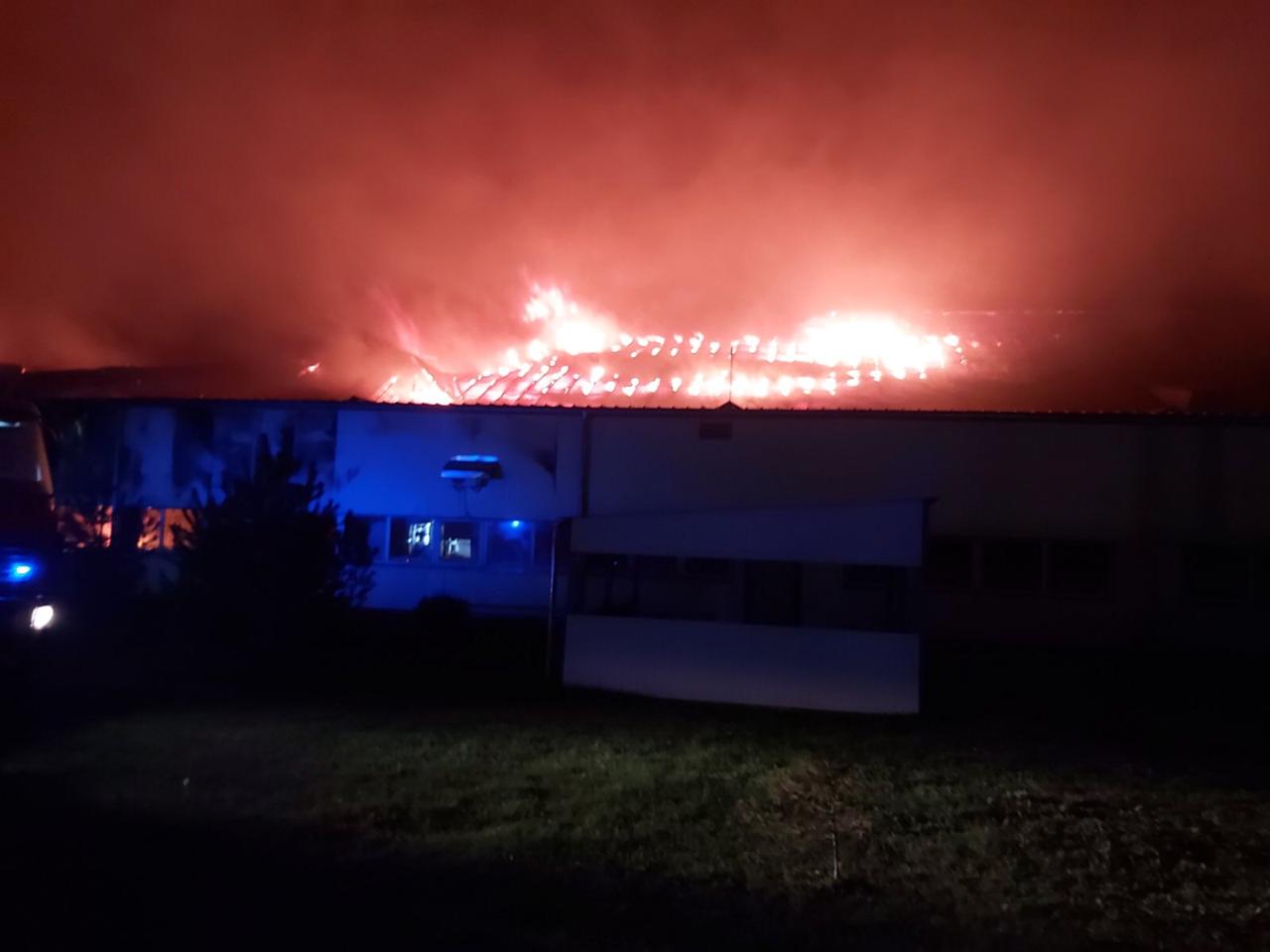 У Мукачеві сталася велика пожежа на лижній фабриці "Тиса". ФОТО